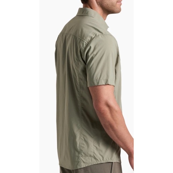 KUHL Men's Driftr Short-Sleeve Shirt /Small Spanish Moss UPF 50+New - Picture 3 of 13